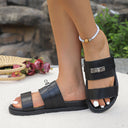 Women's Comfortable Strappy Sandals with Elegant Buckle Detail by Heidi-Mode