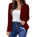 Chic Open-Cut Women's Blazer Jacket