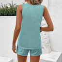 Feather-Designed Women's Shorts with Elastic Waist