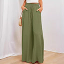 Women's Maxi Skirt with Pockets and Stretchy Waist