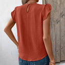 Chic Puff Sleeve V-Neck Women's Top
