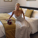 Floral Spaghetti Strap Dress with Flared Skirt