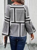 Chic Women's Blouse with Ruffle Accents and Trendy Design