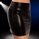 Glossy Women's Mini Skirt with Flattering Fit