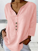 Chic Women's Blouse with Button Placket