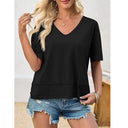 Chic Women's V-Neck Oversized Tee