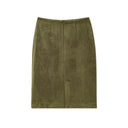 Chic Suede Imitation Pencil Skirt for Women