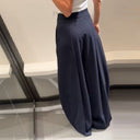 Chic Wide-Leg Fabric Trousers for Women