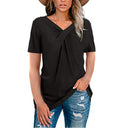 Wrap Design Women's T-Shirt for Everyday Wear