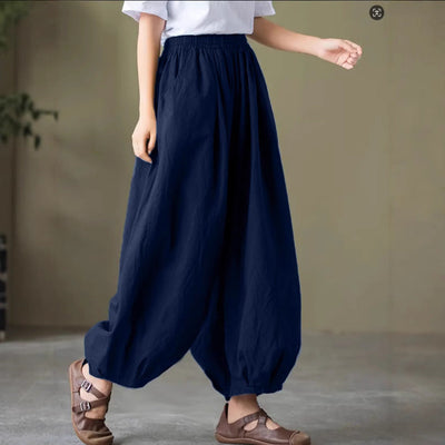 Chic Women's Harem Pants with Elastic Waist
