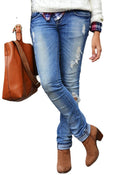 Chic Ripped Women's Jeans for Urban Style