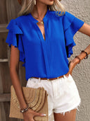 Chic Ruffled Women's Blouse for Any Occasion