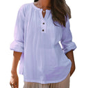 Chic Women's Blouse with Button Placket