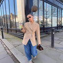 Chic Double-Breasted Blazer for Women