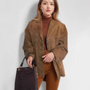Chic Suede Blazer for Women