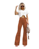 High-Waisted Flared Jeans for Women - Stylish Fit