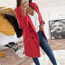 Double Button Women's Blazer - Chic Style