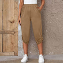Stylish Women's Culotte Pants with Button Accents