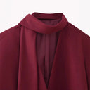 Stylish Women's Blazer Jacket with Scarf