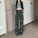 Camouflage Cargo Pants for Women with Utility Pockets