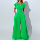 Chic Wide-Leg Jumpsuit with Convenient Pockets for Women