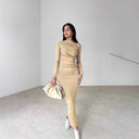Chic Long Sleeve Wrap Dress for Women