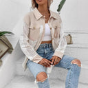 Ladies' Lace Detail Blouse with Double Pockets