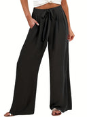 Chic Palazzo Pants for Women with Side Pockets