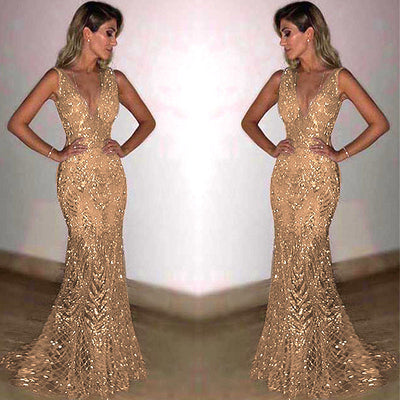 Sparkling Sequin Evening Dress for Women