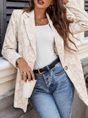 Floral Embroidered Women's Blazer Jacket