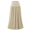 Flowing Women's Maxi Skirt with Elastic Waistband