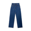 Chic Women's High-Waist Wide Leg Jeans with Stylish Waist Design