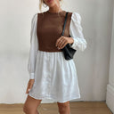 Puff Sleeve Blouse Dress for Women