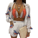 Floral Print Women's Bikini Set in Casual Style