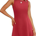 Women's Sleeveless A-Line Dress in Classic Style