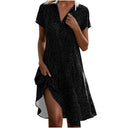 Chic Polo Collar Women's Shirt Dress in Airy Fabric