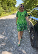 Floral Print Women's Dress with Unique Design