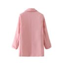 Chic Women's Blazer Jacket with Textured Fabric