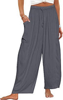 Women's Wide-Leg Pants with Side Pockets