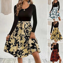 Floral Midi Dress with Smocked Bodice