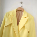 Chic Women's Blazer Jacket with Structured Collar and Shiny Accents