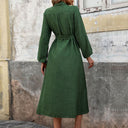 Chic Women's Shirt Dress with Belt & Pockets