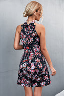 Floral Halter Dress with Chic Design