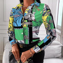 Chic Women's Blouse with Chain Design