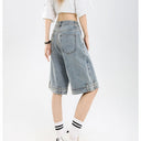 Classic Women's Wide Leg Denim Shorts