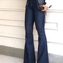 High-Waisted Bootcut Jeans with Belt for Women