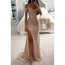 Sequined Women's Evening Dress for Glamorous Occasions