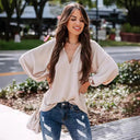 Chic V-Neck Blouse for Women