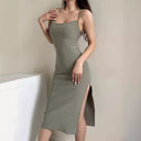 Chic Long Evening Dress with Alluring Slit