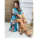 Bohemian Style Women's Wrap Dress